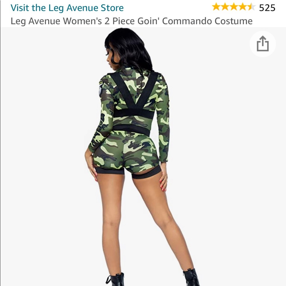 2 pc Cammando Costume